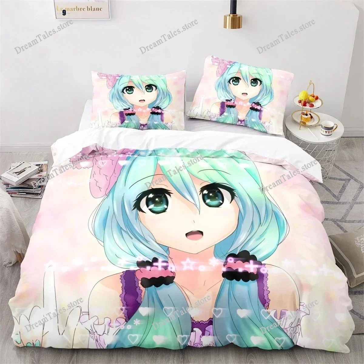 

Gacha Life Bedding Set Single Twin Full Queen King Size Bed Set Adult Kid Bedroom Duvet Cover Sets 3D Print Game Bed Sheet Set