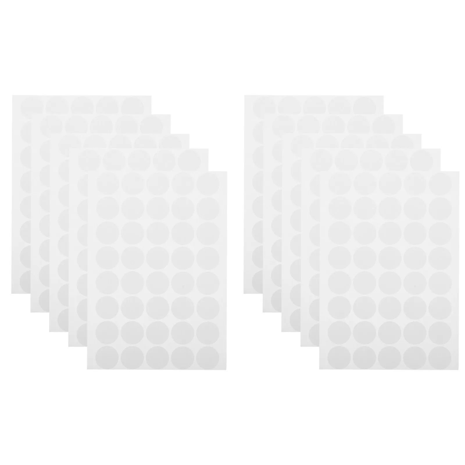

10 Sheets Small Round Dot Stickers Adhesive Backing Writable Surface for Document Organization Jar Bottle Labeling Price Tags
