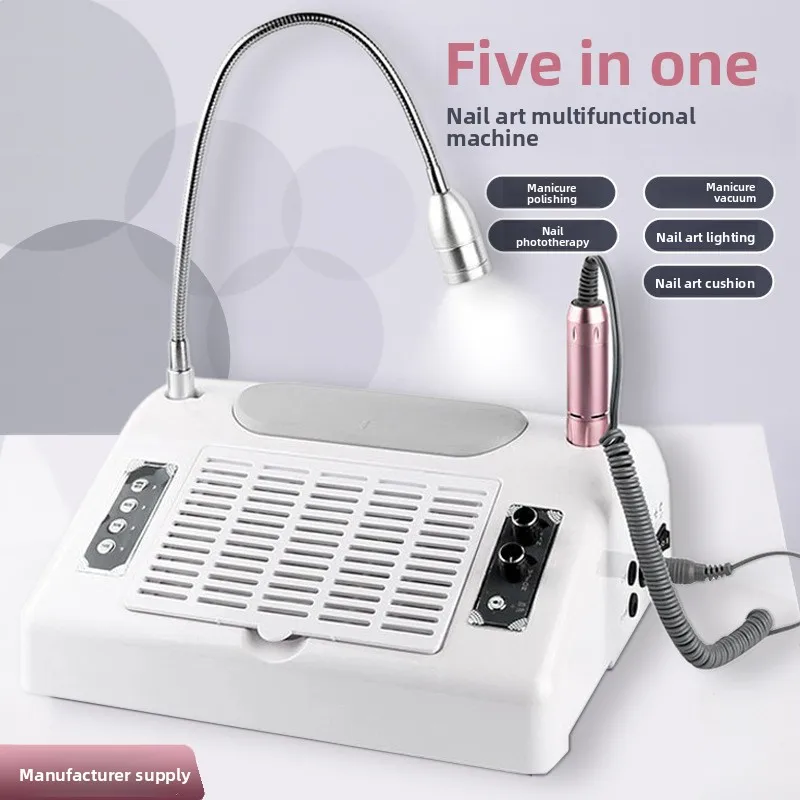 All-in-One-Nagelstudio-Set: UV-Lampe, Nagellackentferner, Polierer und Hochleistungsstaubsauger