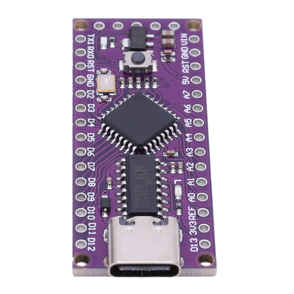 For Arduino Nano 3.0 Atmega328 Controller Compatible Board CH340 Serial Port Module PCB Development Board Simple Expansion Board