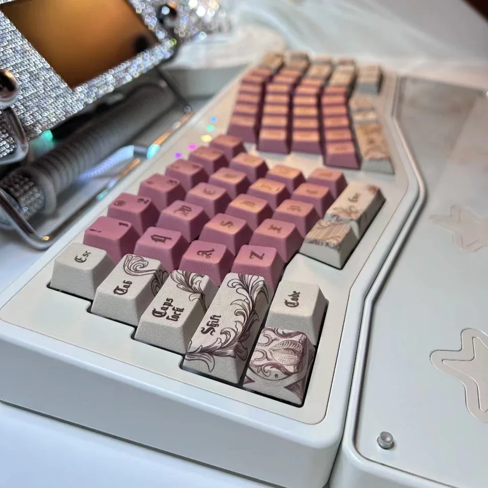 

Gothic manuscript, custom keycaps, textured PBT full five-sided sublimation