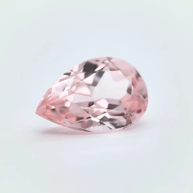 Top Lab Grown Sapphire Morgan Pink Color Pear Shape VVS1 Charms DIY For Jewel Making Materials Selectable AGL Certificate