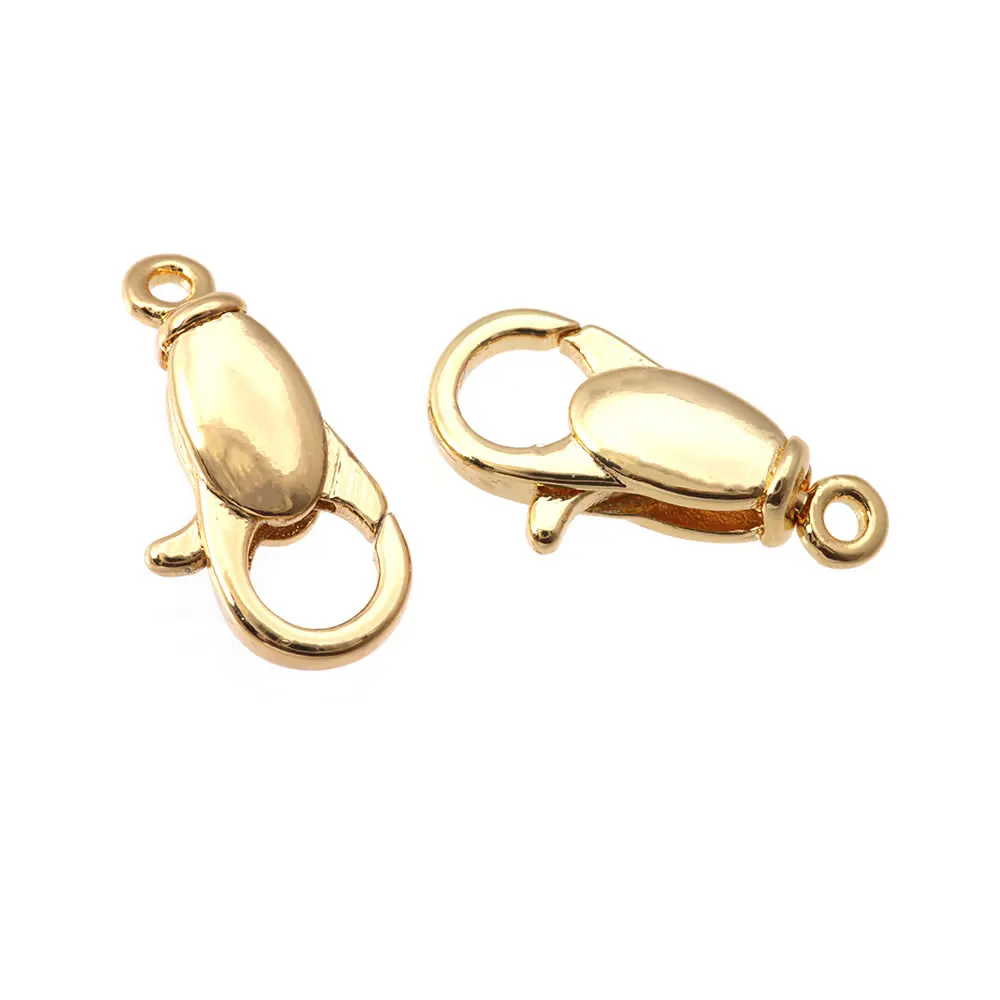 18K Gold Farbe Messing Drehbare Karabinerverschlüsse Verbinden Verschlüsse Schmuck Halsketten Armbänder Herstellung Diy Erkenntnisse Zubehör – Detail 12