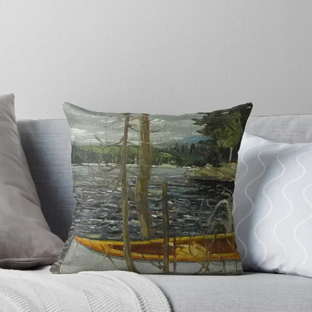 Tom Thomson, The Canoe 1912 Throw Pillow Luxury Sofa Cushions Pillow Case pillow