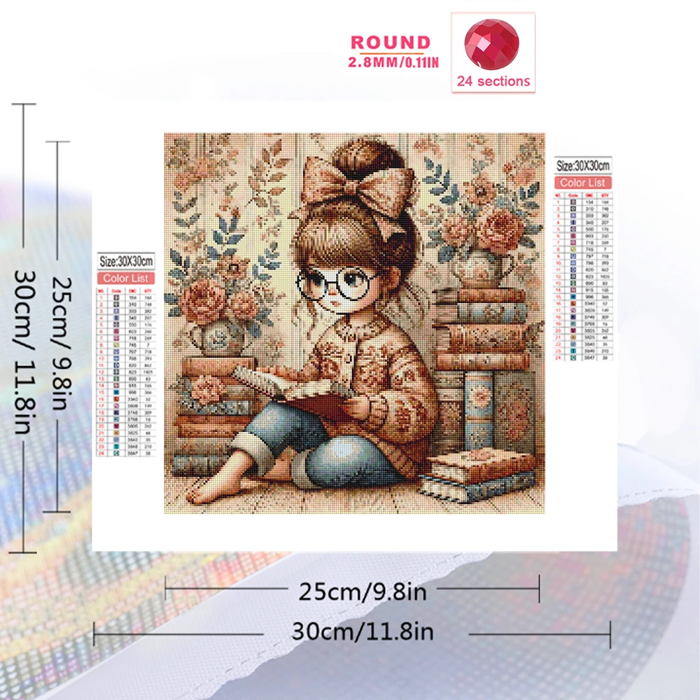 Momoart Diamond Mosaic Girl Po - Embroidery Journal Book ulasan dan harga