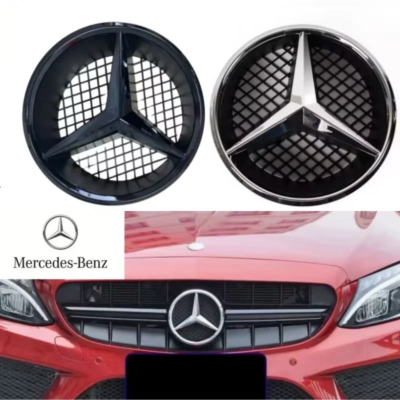 

Applicable to Mercedes-Benz W204 black/silver border decorative logo 2006-2012 B/V grade 2005-2010 W245 B grade B160 B180 B200.