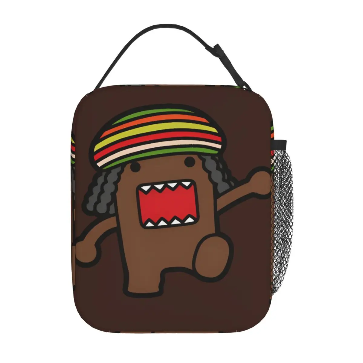 

Cute Domo Kun Doll Insulated Lunch Bags Portable Meme Anime Reusable Cooler Bag Tote Lunch Box Office Outdoor Men Women