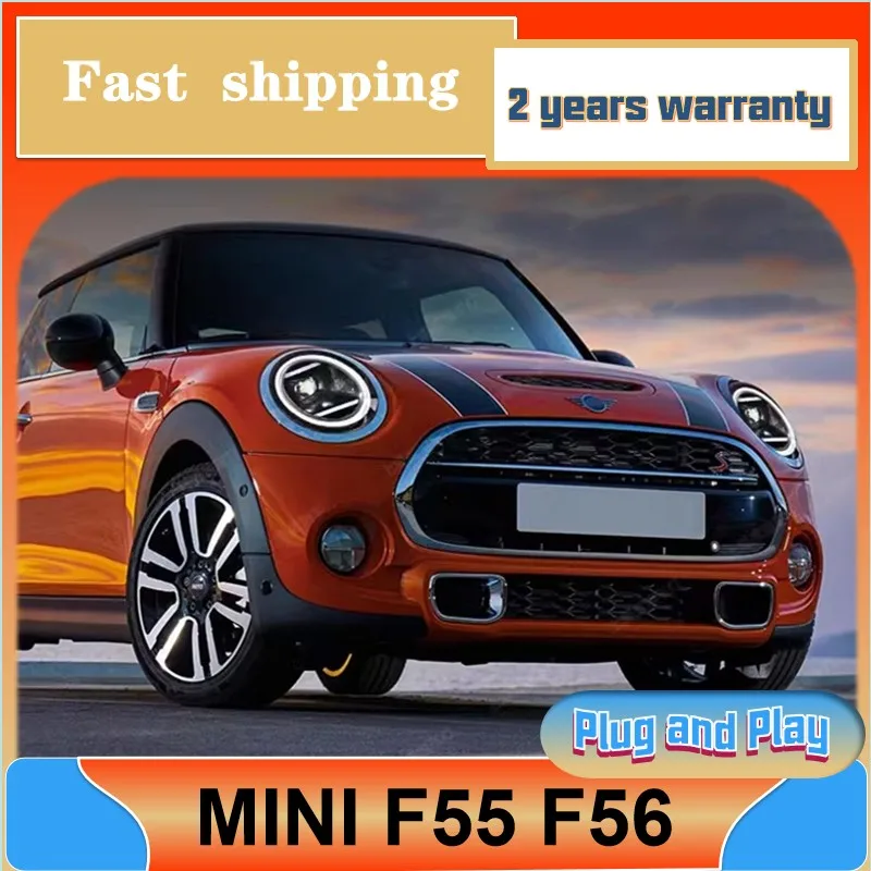 

Car Styling forMini F55 Head Light 2014-2022 F56 Headlight F57 DRL Turn Signal Low High Beam Projector Lens