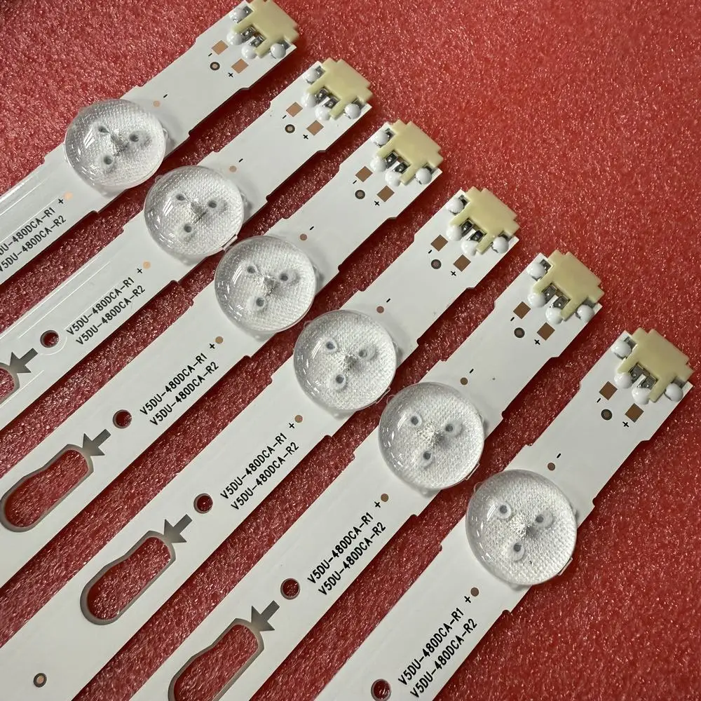 12 قطعة LED شريط إضاءة خلفي لسامسونج UE48JU6000W UE48JU6450 UE48JU6600 UE48JU6770 V5DU-480DCA-R1 480DCB LM41-00121H 00121G