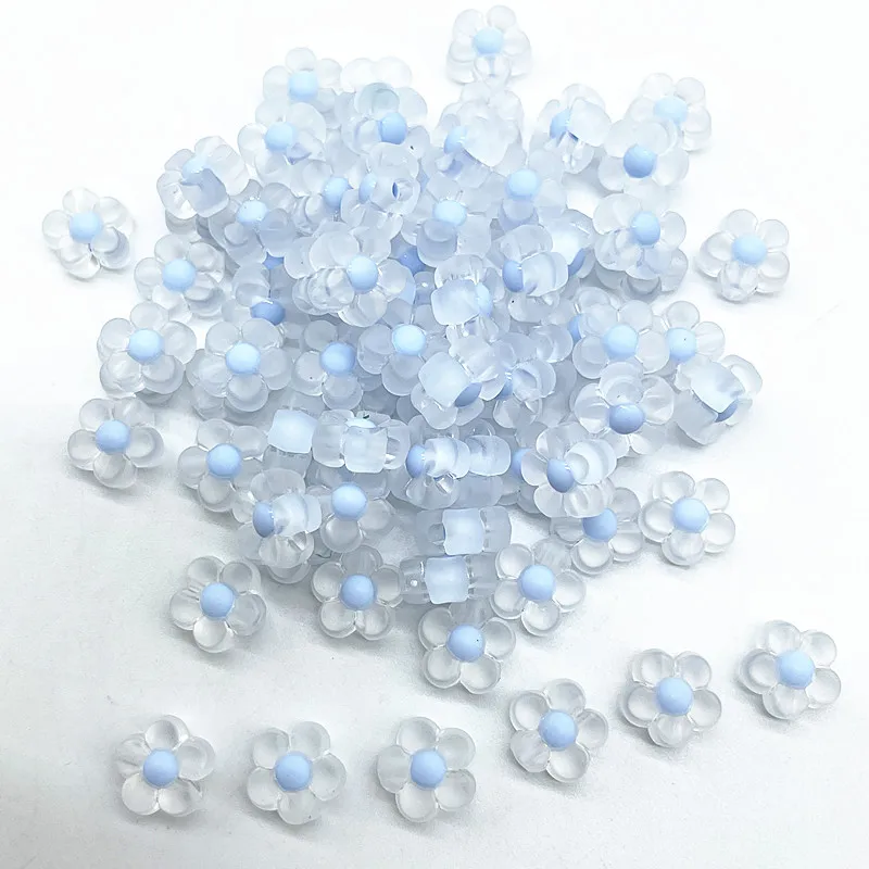 30pcs 12mm Matting Acrylic Sunflowers Beads Loose Spacer Beads for Jewelry Making DIY Handmade Accessories (Hole:3.0mm)