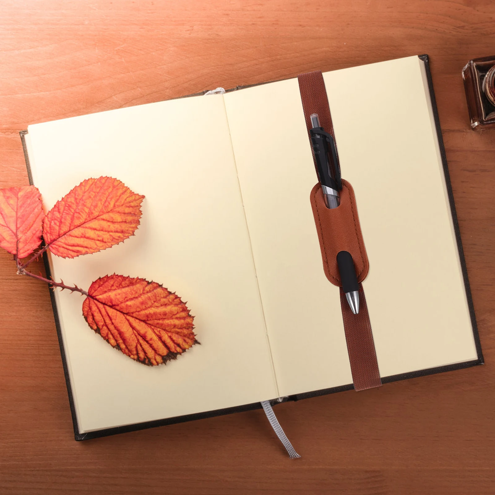 

6pcs Sleeve Notebook Holder With Elastic Band Pu Journal Pouch Pen Pouch With Elastic Band Ballpoint Fountain Pen Storage Bag