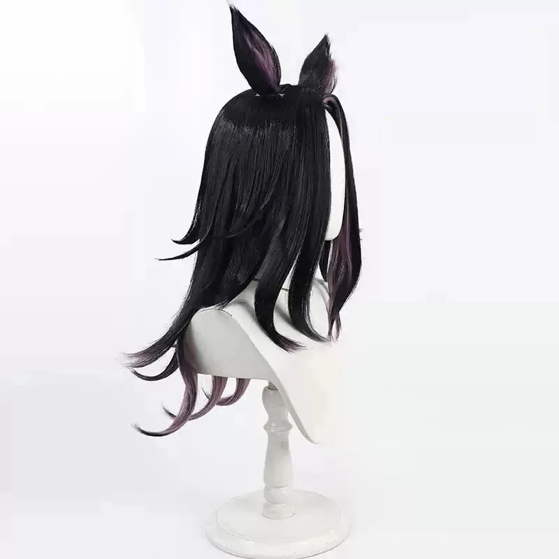 2025 aaa Anime Umamusume Pretty Derby Fenomeno Cosplay Wig with Ear Tails Roleplay Party Synthetic Hair Heat Resistant Fiber