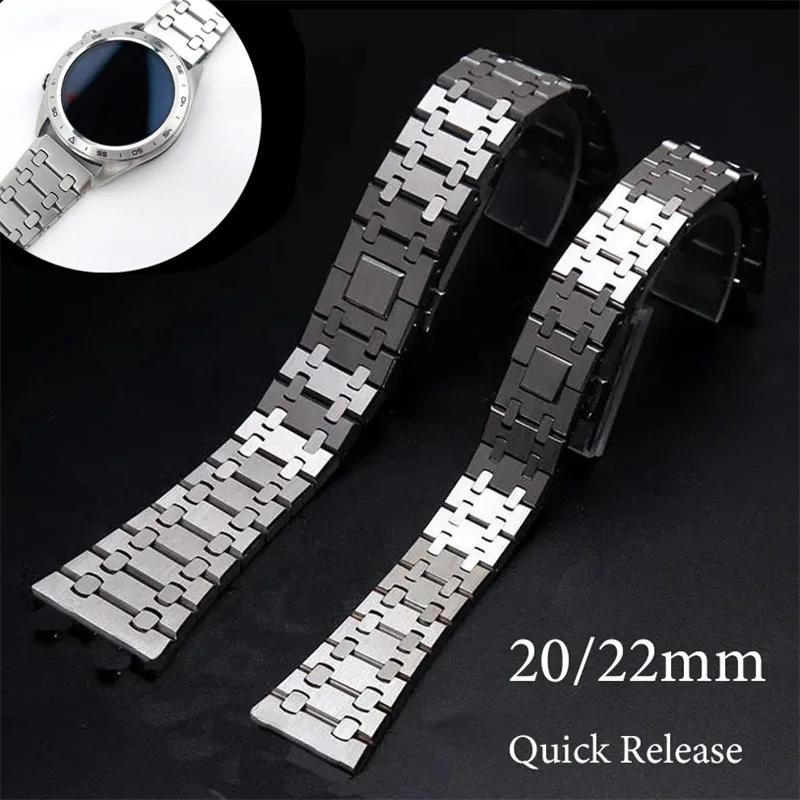 Strap Steel Solid Stainless Steel Original 304 Men's and Women's Stainless Steel Watches Strap Wholesale