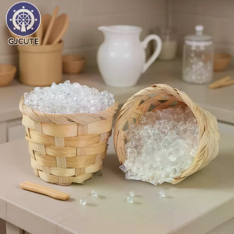 Harryhouse 1 Set Clear Miniature Ice Blocks Figurines for Dollhouse Décor