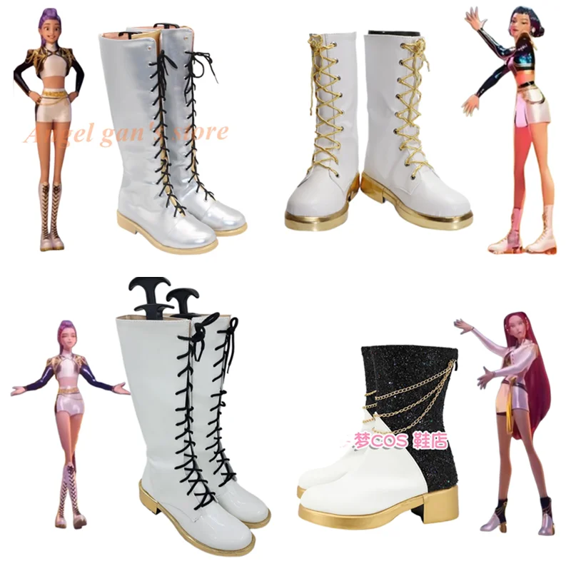 Buty KPop Demon Hunters Rumi Zoey Mira Buty do Tańca Strój Buty Cosplay Buty dla Dorosłych i Dzieci na Halloween Karnawał