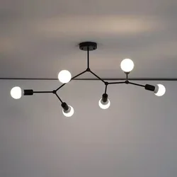 Moderne Loft Led Kroonluchter Licht Boomtak Kroonluchter Lamp Decoratieve Paardebloemen Plafond Hanglamp Voor Keuken Woonkamer