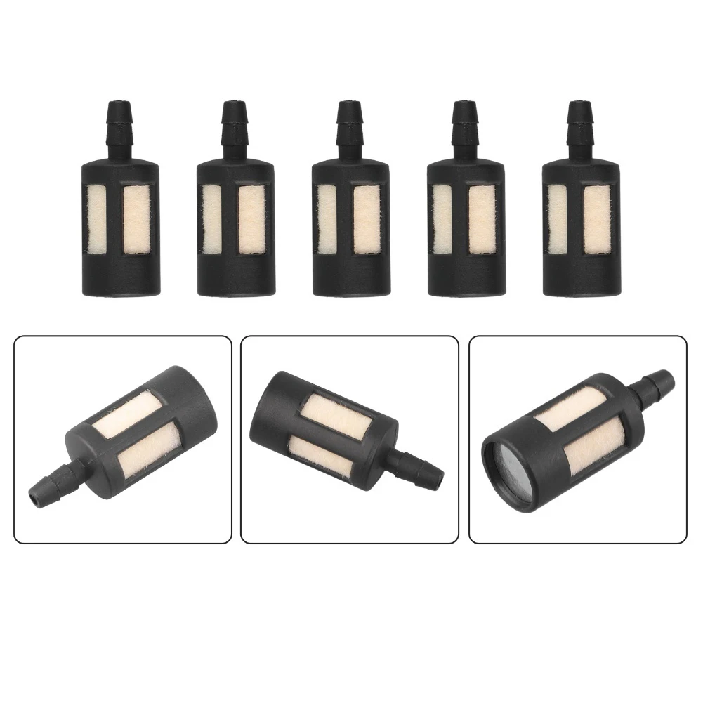 5PCS High-Quality Fuel Filters For Garden Equipment Trimmer & Chainsaw Garden Tool Accessories OD: 1/2