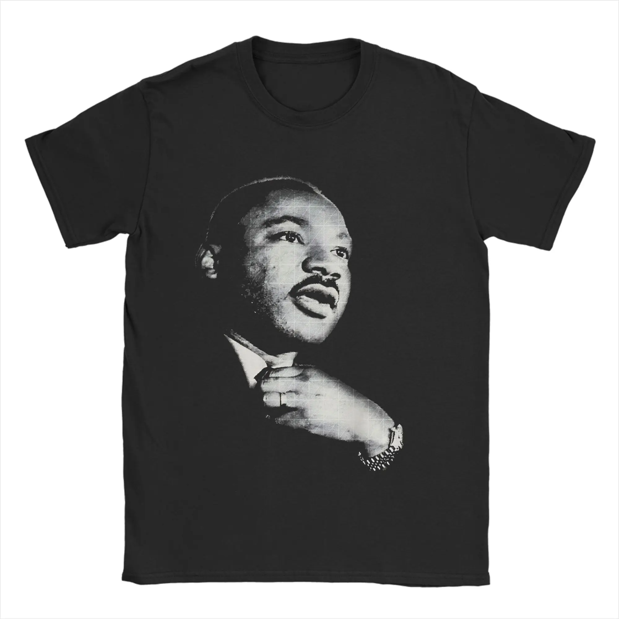 

Футболка с изображением Мартина Лютера Кинга, Дня МЛК и Месяца черной истории, мужская футболка с коротким рукавом, круглым вырезом, хлопковая одежда