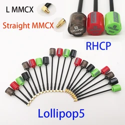 New 5.8G Micro Lollipop5 FPV Antenna 2.8DBi RHCP MMCX Connector For RC Racing Drone Transmitter Part