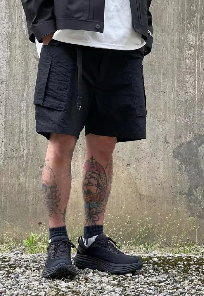 

Comfy Outdoor Multi-ket Workwear Loose Fit Summer Casual orts Youth Sle Straight Leg Anti-Dirt Youthful Energy