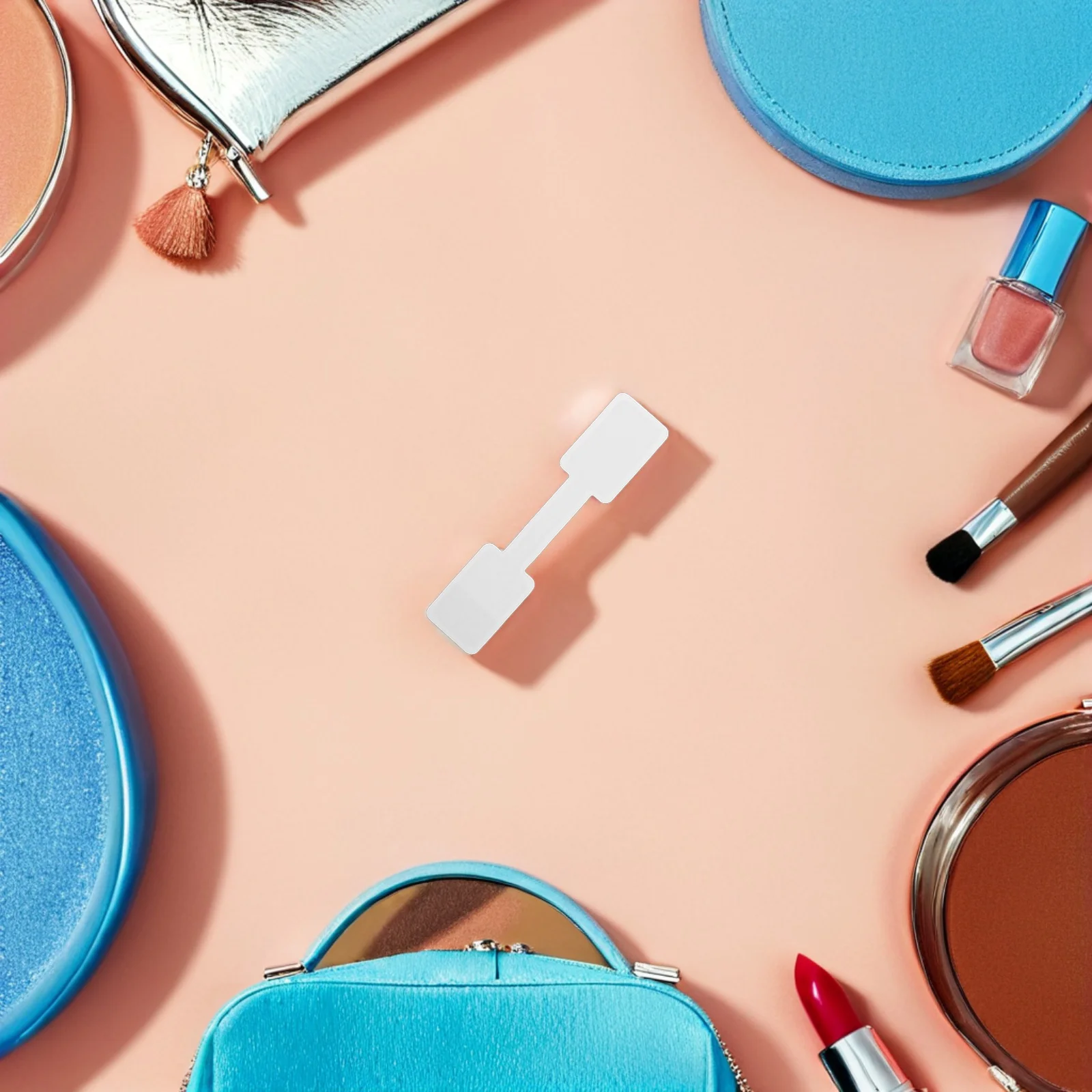 

500 шт. самоклеящиеся ценники для ювелирных изделий, белые прямоугольные пустые этикетки, наклейки для ожерелья, кольца, серьги, браслета, идентификация