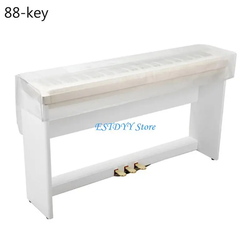 

G6DE Transparent Frosted Piano Cover Digital Piano keyboard Dust Cover 61/76/88 Keys