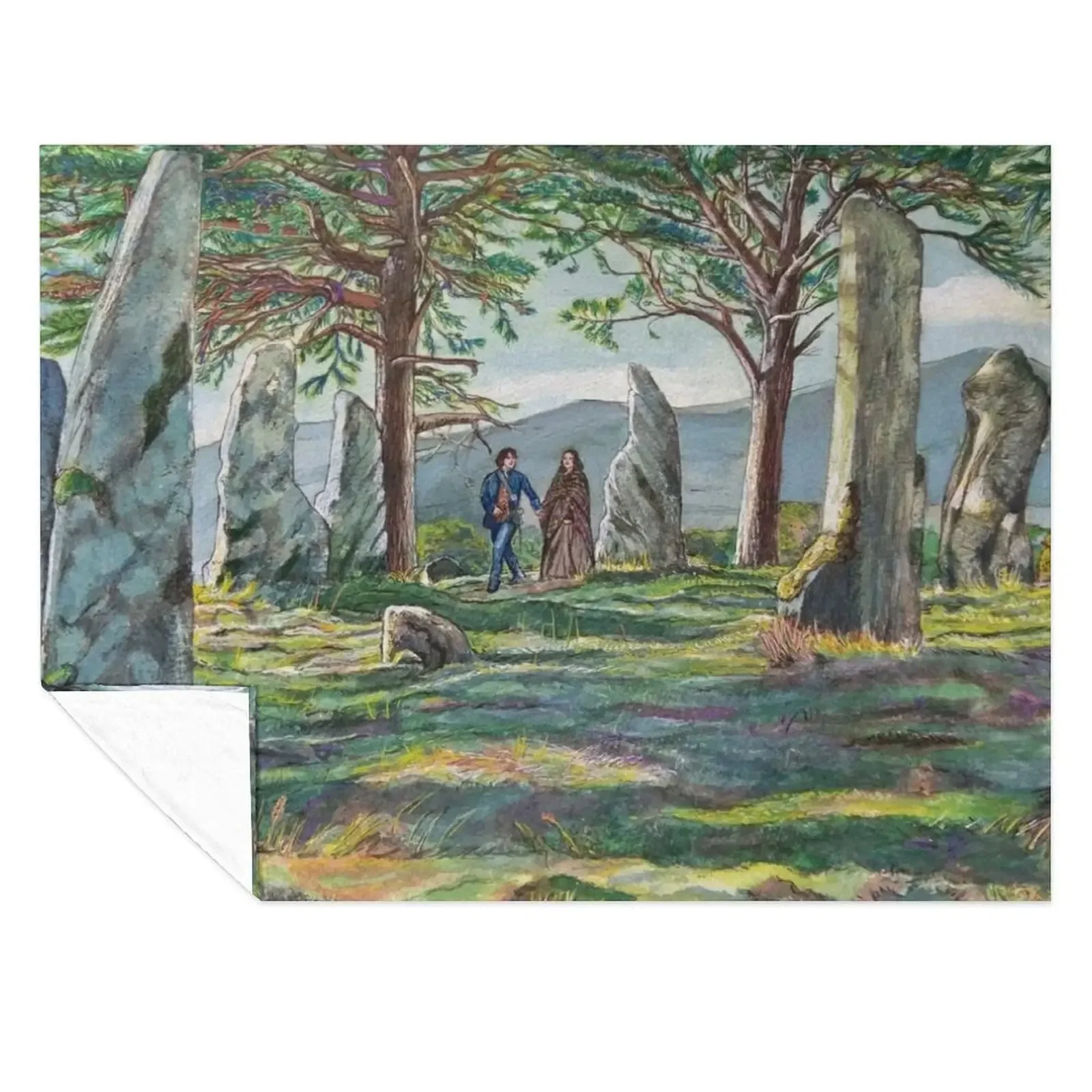 

Craigh na dun (Outlander) Throw Blanket Soft Bed covers Cute Plaid Camping Blankets