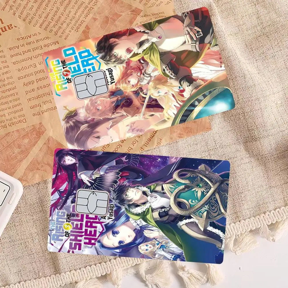

T-The R-Rising of the s-Shield Hero Различные стили Покерная наклейка Пленочная лента Кожа для кредитной карты Дебетовая карта Большой чип