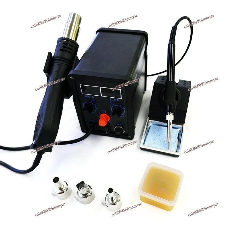 Hot Air Gun Dismantling and Welding Table 2-in-1 Anti-mute Temperature Control Electric Soldering Iron High-power Lead-free