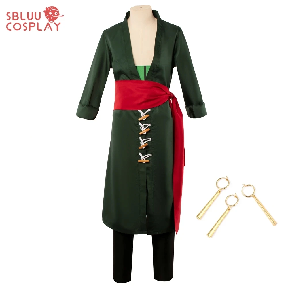 Sbluucosplay anime roronoa zoro cosplay kostüm kleidung komplettes set nach Maß