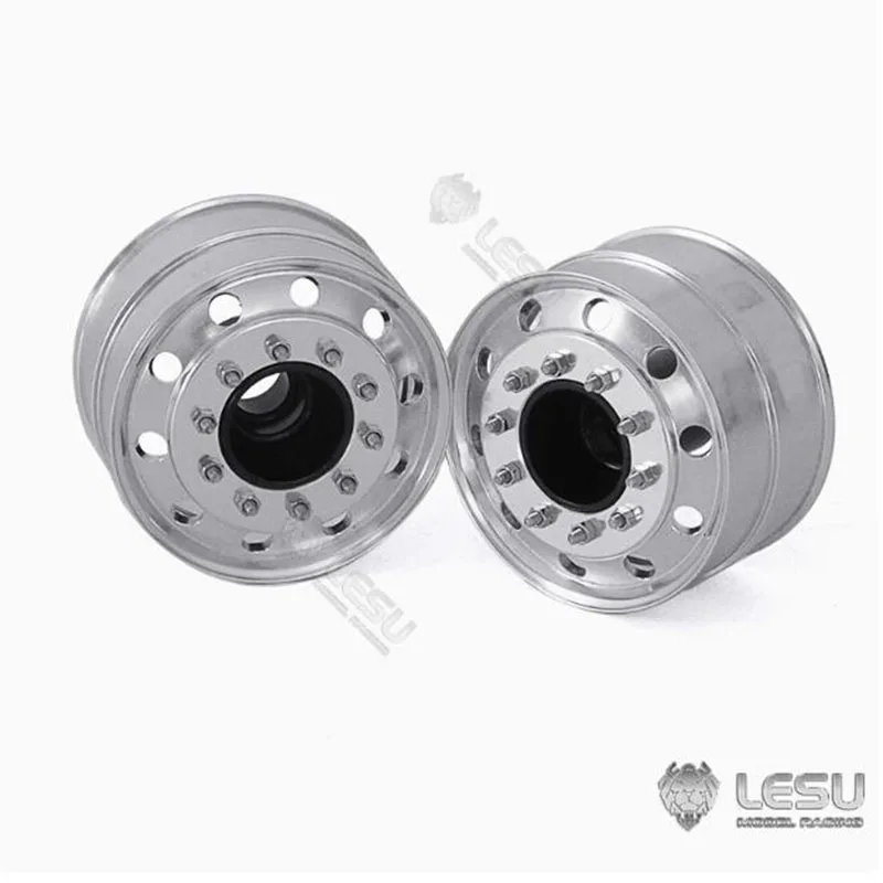 LESU 1/16 Truck Wheel Hubs 50001 Aluminum Alloy German Bruder Accessories For Unpowered Front Axle DIY Accessories