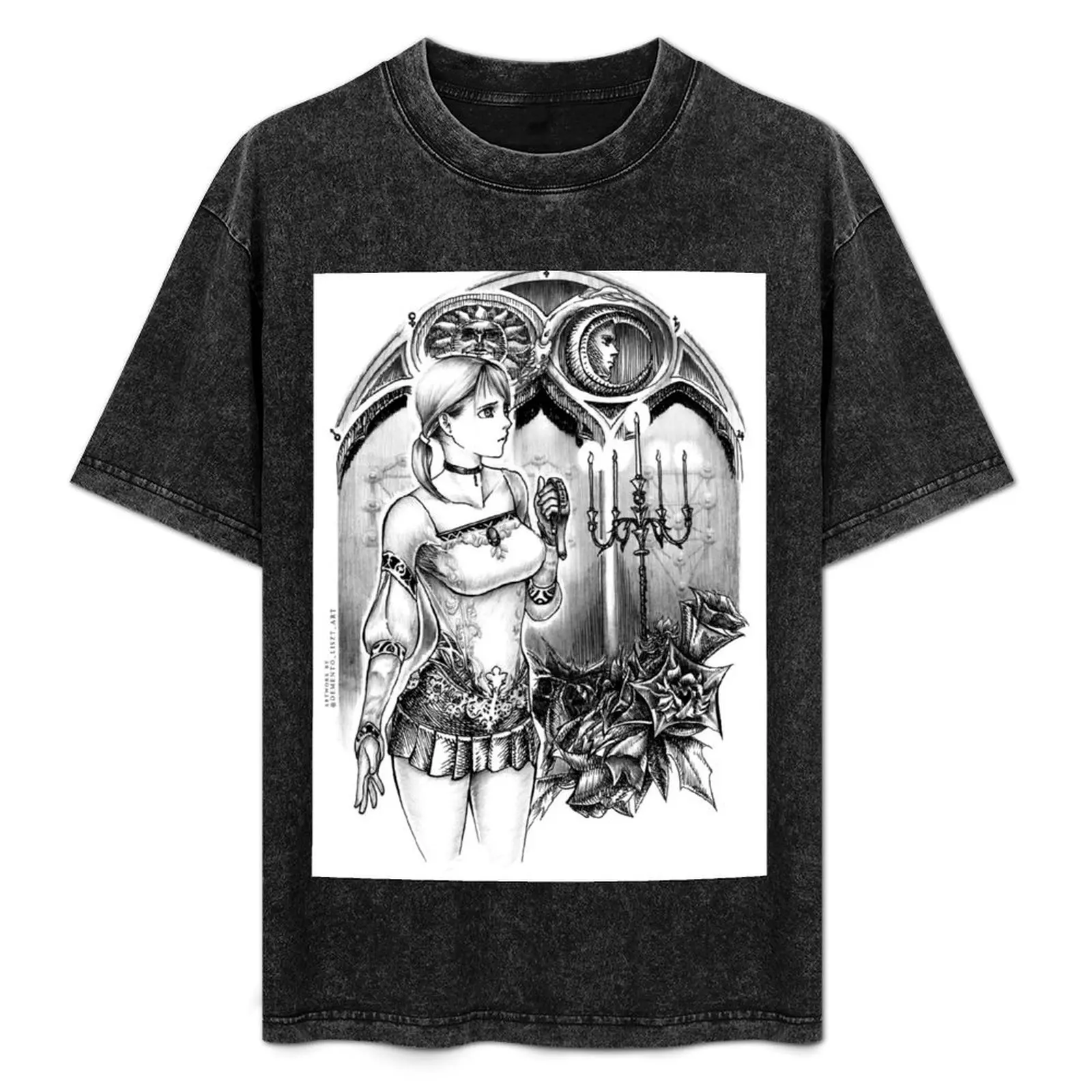 

Haunting Ground - Fiona looking for Hewie T-Shirt Work Basic Short Sleeve Top