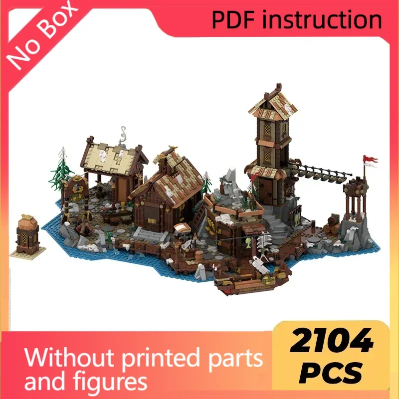 

ChristmasMedieval Model Moc Building Bricks Viking Village Extension Technology Modular Blocks Gifts Toys DIY Sets Assembly