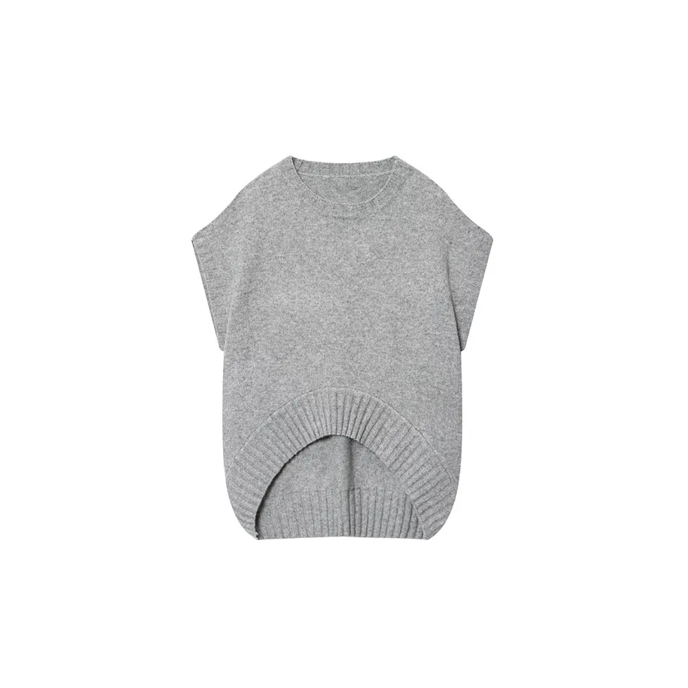 

Autumn new women's clothing with European and American style design fashionable wool knitted oversized vest