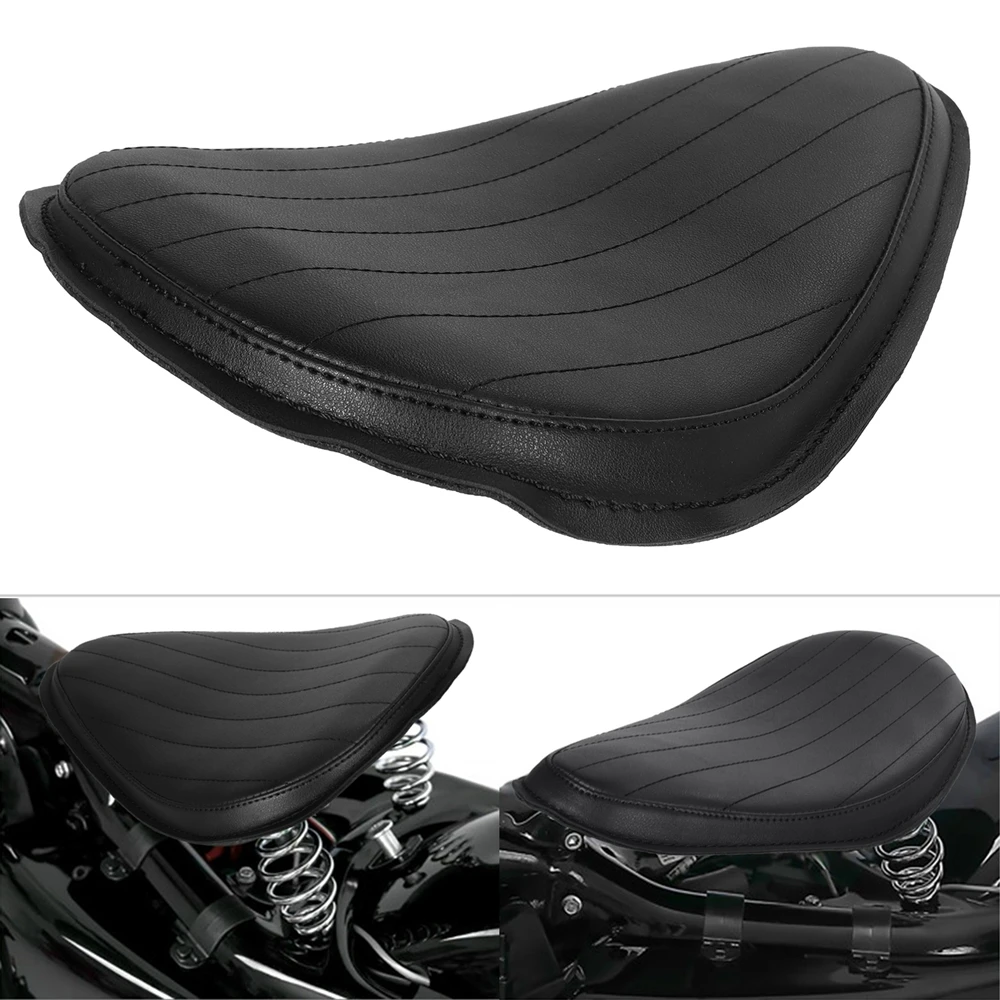 

Motorcycle PU Leather Retro Solo Seat Cushion Cover Cowl Pad For Harley For Yamaha For Honda For Suzuki