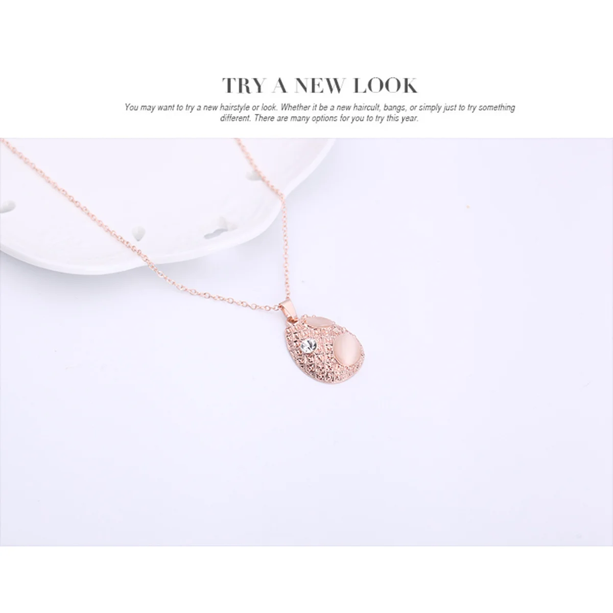 مجموعة أقراط على شكل عين القطة مجوهرات كريستالية بيضاوية الشكل للنساء مجموعة مجوهرات خفيفة الوزن لحفلات الكنيسة والرقص #1