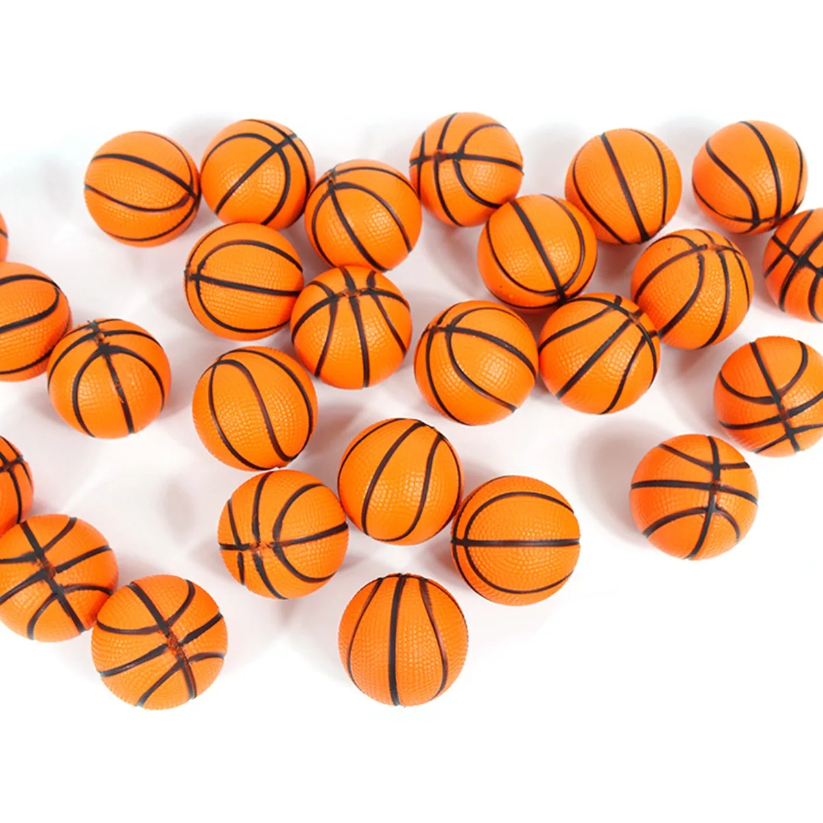 

A63T-30 Pieces Mini Basketball Party Favors Mini Stress Ball Basketball Bouncy Ball,Mini Foam Sports Ball, For School Reward