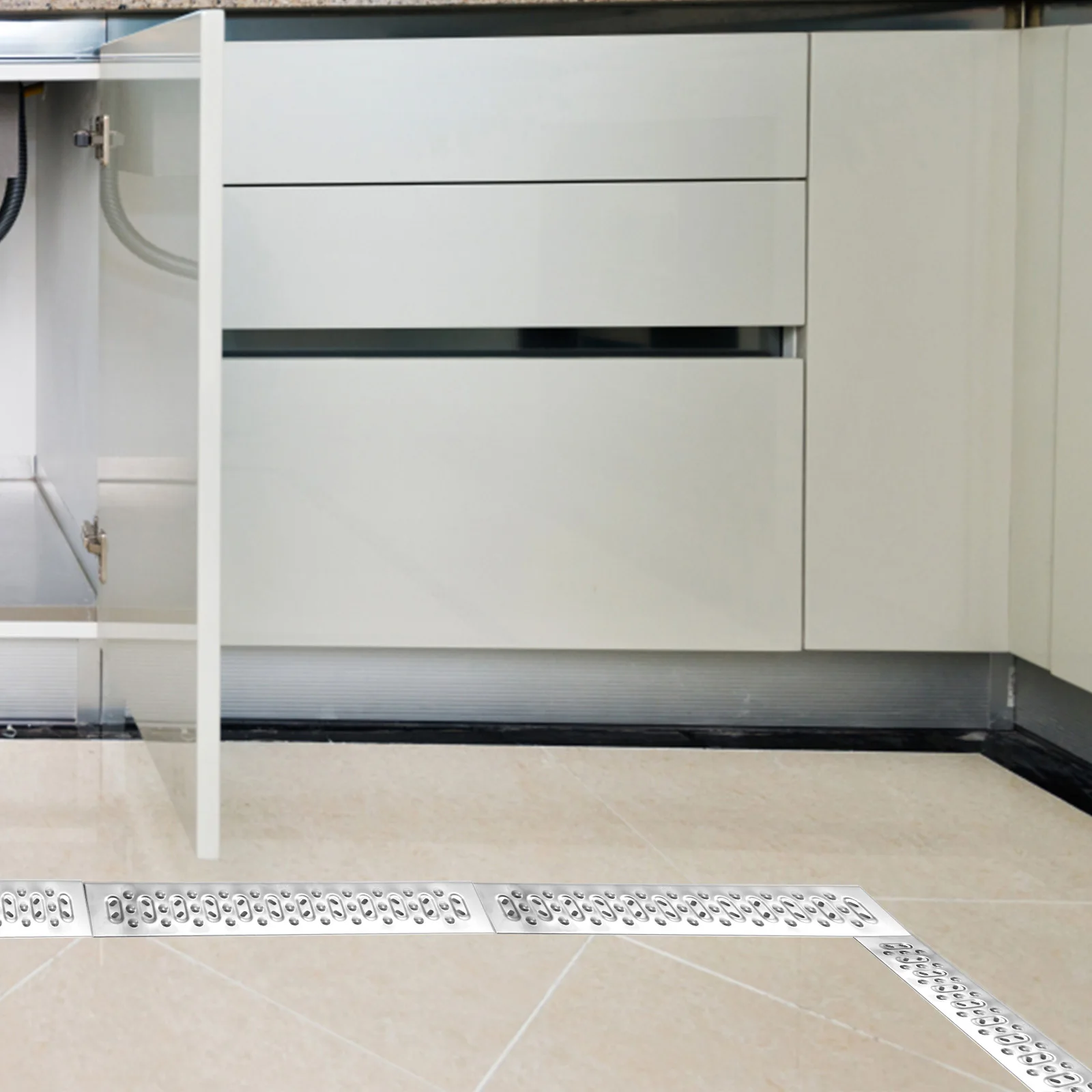 

Stainless Steel 304 15mm Thickness 58x10x25mm Kitchen Trench Drain Grate Heavy Duty Outdoor French System Channel Cover Garage