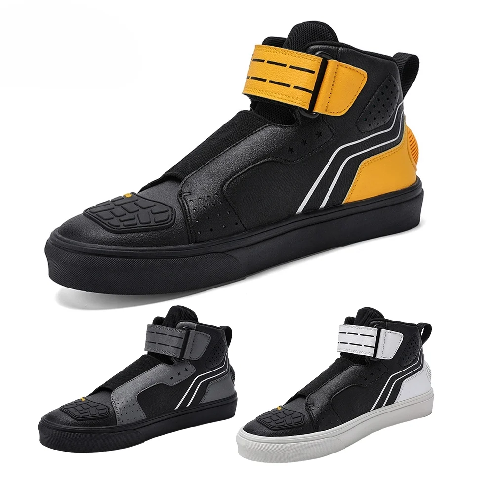 

Motorcycle Men Boots Racing Shoes Riding Motorcyclist Equipment Breathable Durable Reflective Off-road Motorbike Unisex Soft