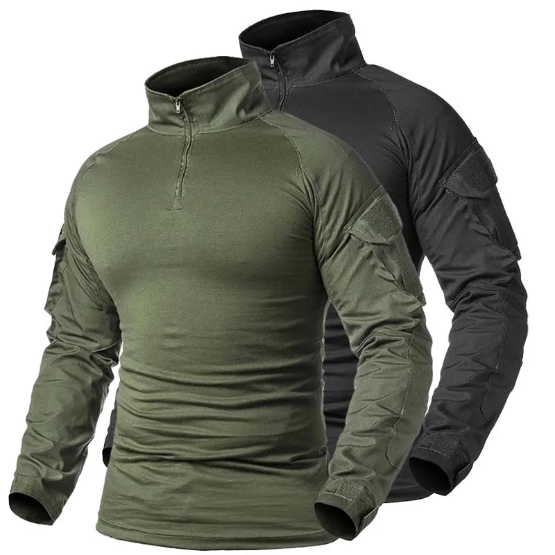 Outdoorowe koszule taktyczne Koszule męskie Softair Combat Odzież taktyczna Odzież myśliwska Uniform Kamuflaż Airsoft Koszule kempingowe