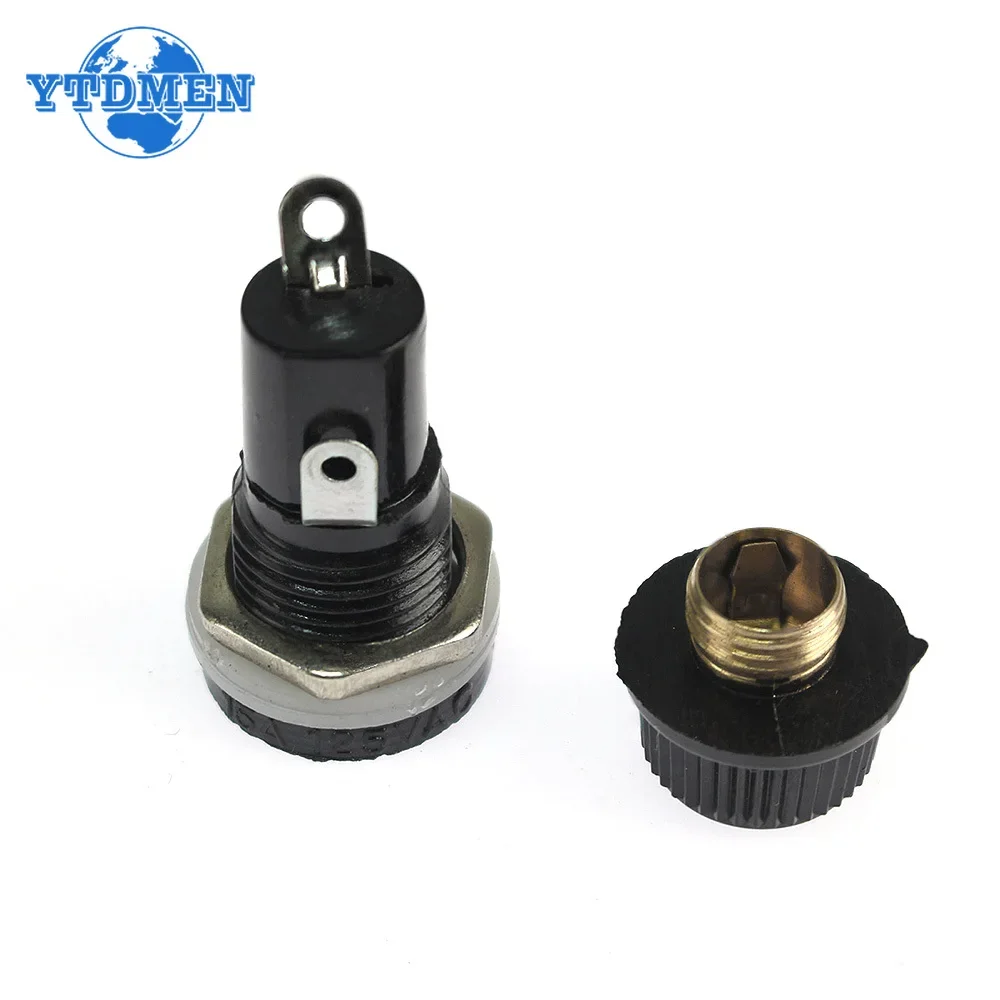 5 قطعة أصحاب الصمامات 5*20 مللي متر 6*30 مللي متر الأسود التأمين أنبوب المقبس فيوز حامل ل 5x20 مللي متر 6x30 مللي متر لوحة التأمين