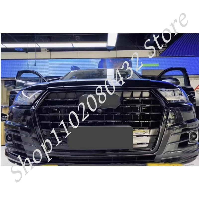 For Audi Q7 SQ7 2016 2017 2018 Racing Grills Front Bumper Grille Hood Grill Car Styling for SQ7 Style Grills Car Accessories