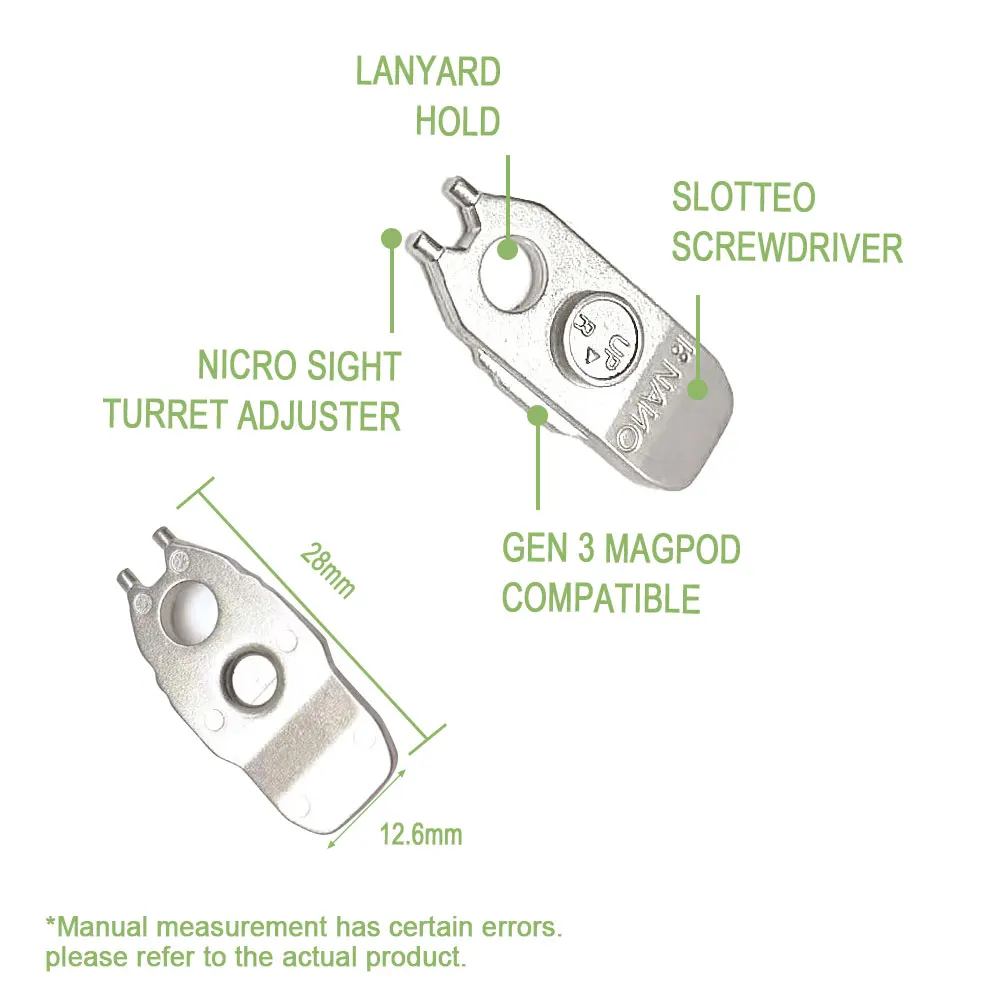 SOTAC GEAR NANO Tool Multifunctional Tactical Weapon Adjustment Multi Tool with NANO Carrier