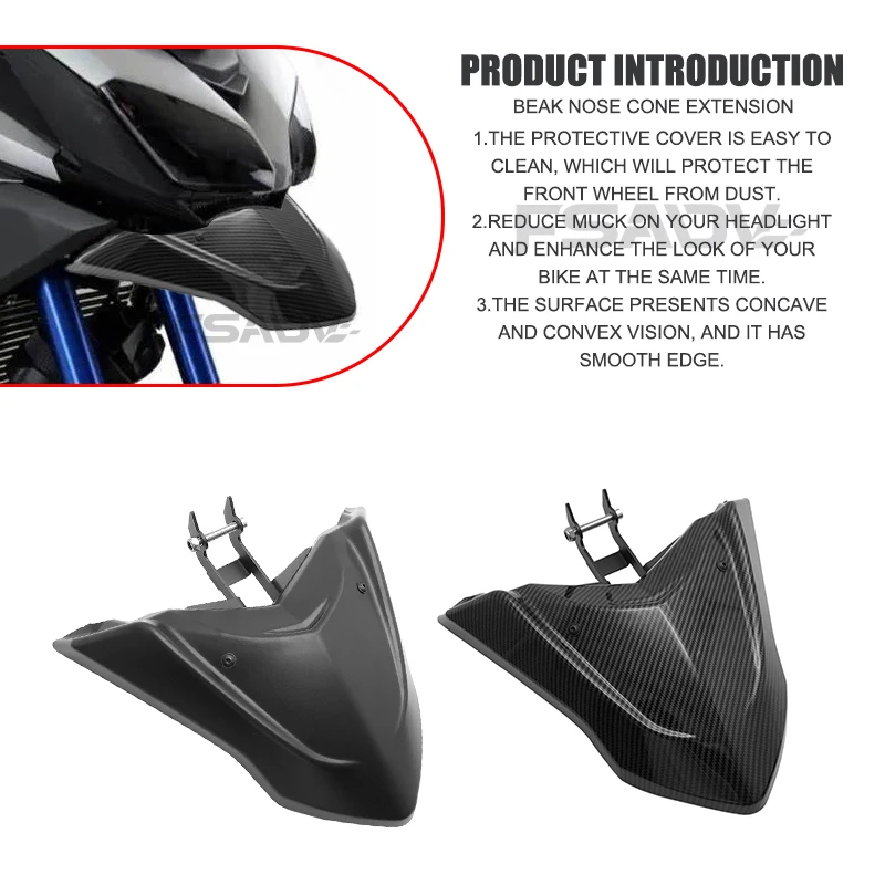 Tenere700 Carbon Black Front Fender Front Wing Fender For Yamaha Tenere 700 T700 XTZ700 T7 2018-2023 2022 Motorcycle Accessories view 6