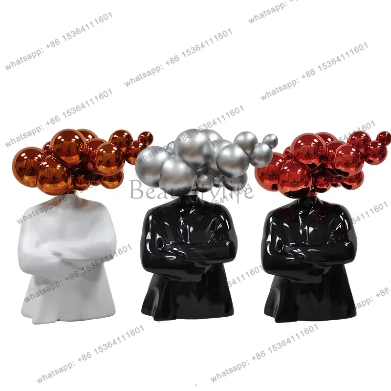 

Modern Abstract Figure Sculpture Geometric Ornament Sales Office Living Room Model Room Art Head Ornament