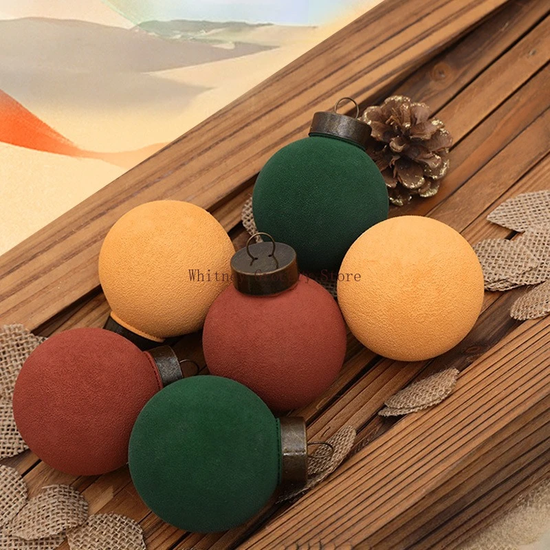 

Трансграничные новые продукты, текстурированный твердый макаронный цветной рождественский шар 6 см, рождественский декоративный шар, подвеска для вечеринки