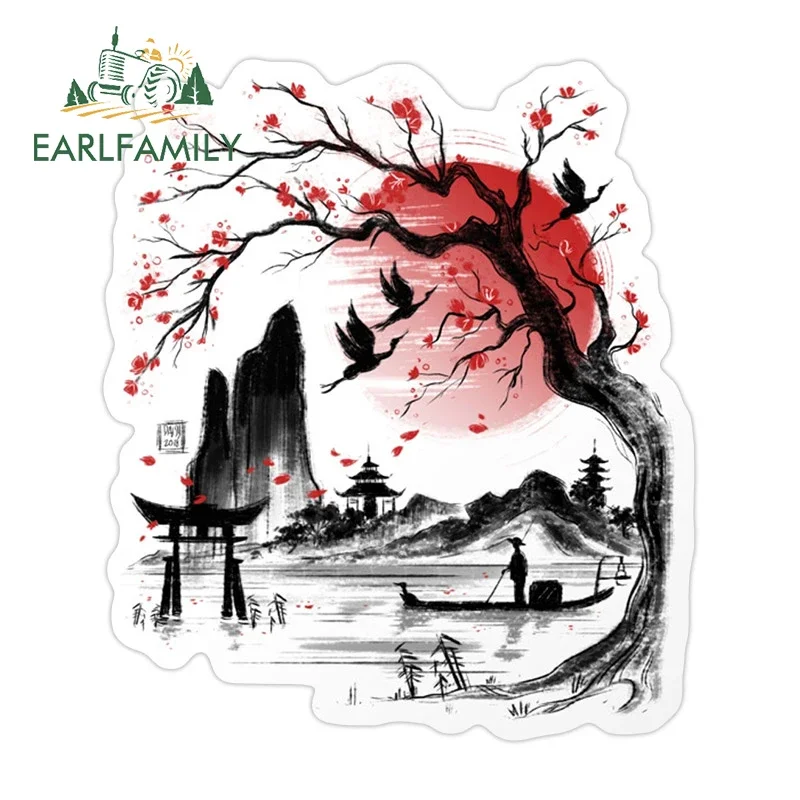 EARLFAMILY 13 سنتيمتر X 11.3 سنتيمتر ل اليابان حلم ملصقات السيارات واقية من الشمس شارات الفينيل انسداد خدش بسيط الزجاج الأمامي ويندوز ديكور