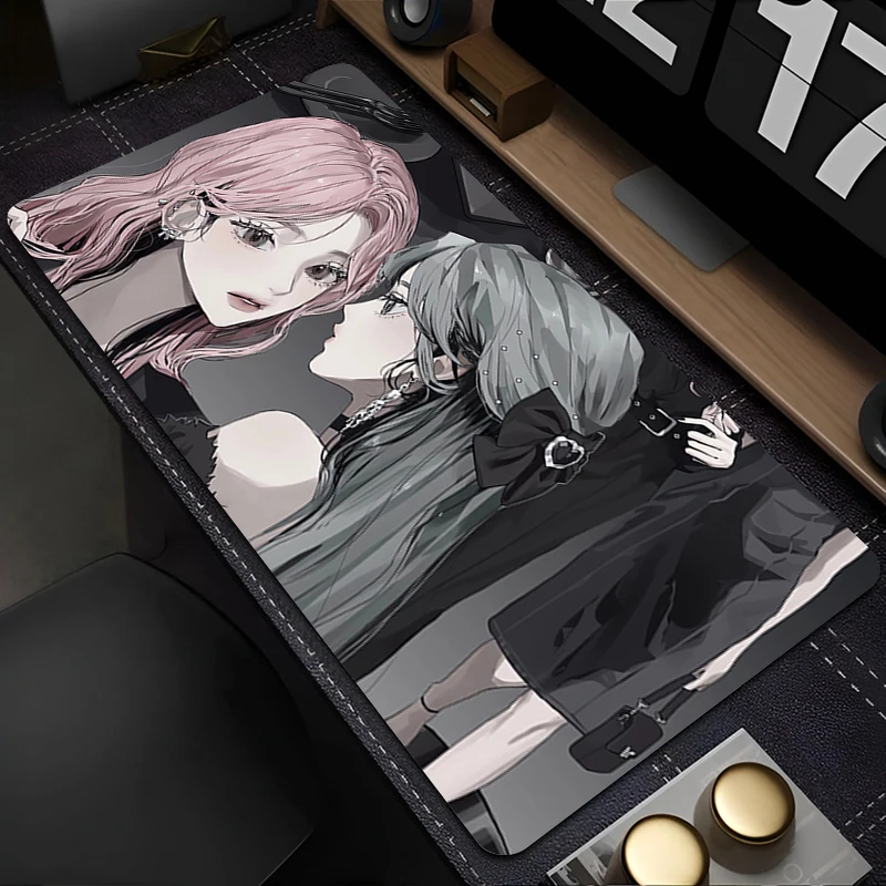 Alas Mouse Aksesori PC Alas Keyboard Alas Meja Kantor Alas Mouse Anti Selip Alas Tablet Karet Alas Perpanjangan Gaming Anak Perempuan Seksi Anime
