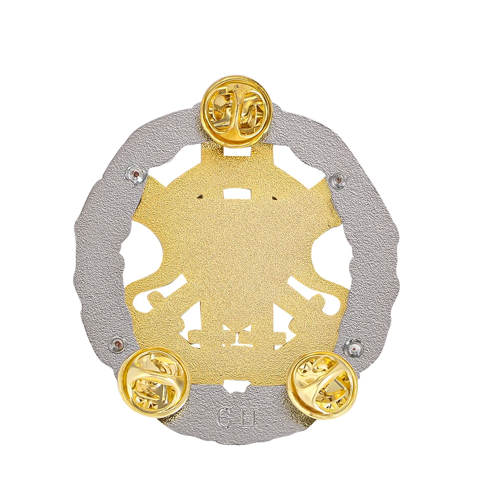 معدن سبائك الزنك القمح ستار Spangled راية شارة الجيش كبار ضابط رمز فراشة مشبك دبابيس المخضرم للتذكارات #5