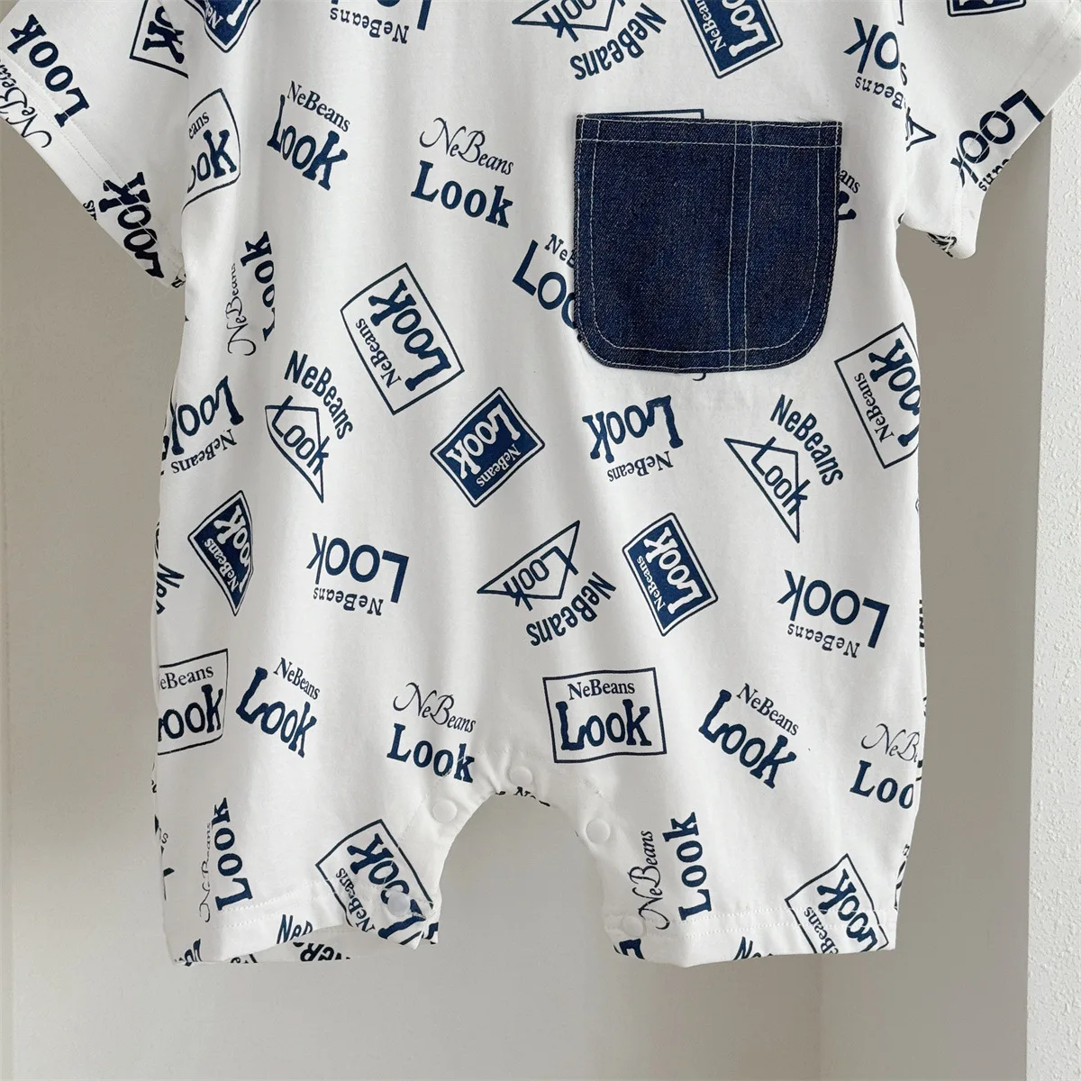 ZOETOPKID Baby-Strampler mit Mütze aus Baumwolle für den Sommer, für Neugeborene, Jungen und Mädchen, kurzärmelige, dünne Kletterkleidung für Kleinkinder – Detail 17